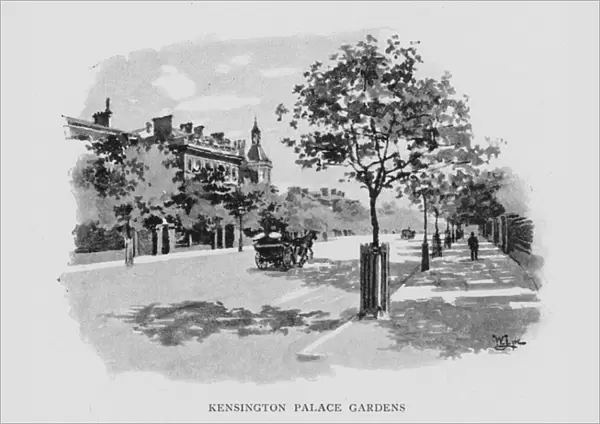 Kensington Palace Gardens (litho)