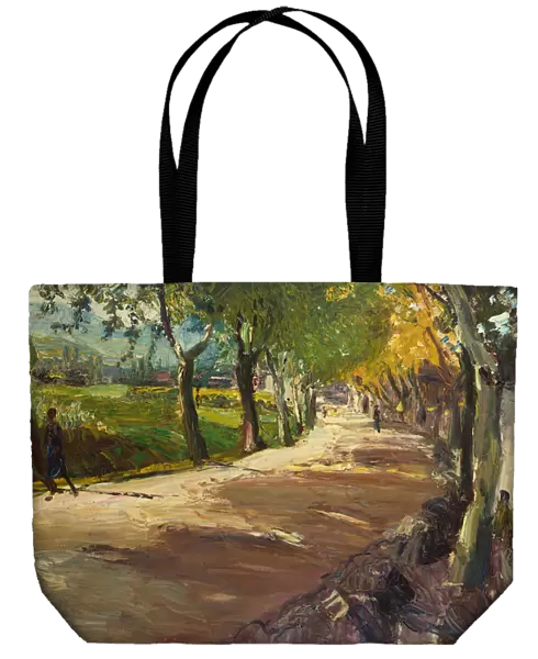 Street near Godramstein, 1909 (oil on canvas)