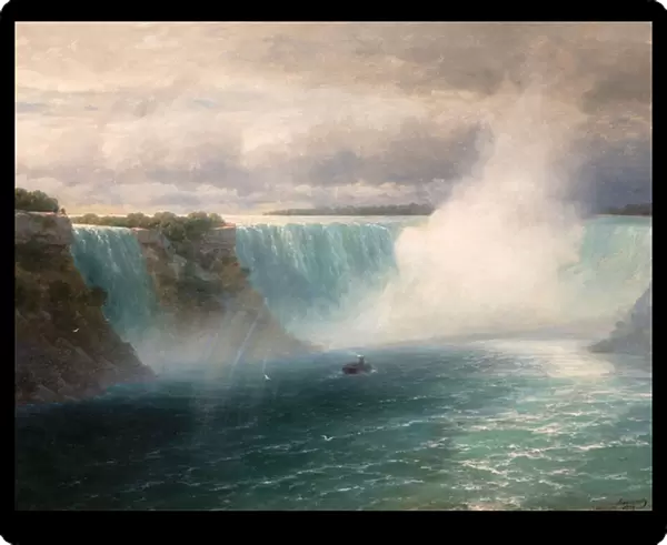Niagara Falls par Aivazovsky, Ivan Konstantinovich (1817-1900), 1893 - Oil on canvas, 126x164 - I. Ayvasovsky National Art Gallery, Feodosiya