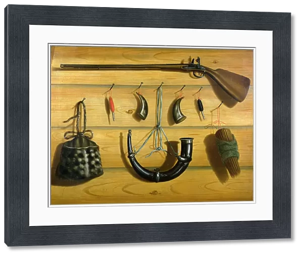Hunting Equipment (oil on canvas)