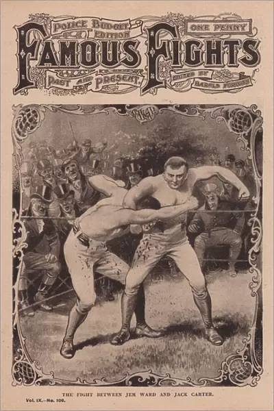 The fight between Jem Ward and Jack Carter (litho)