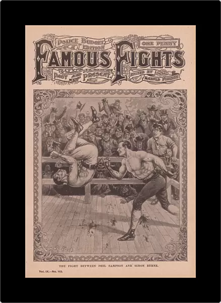The fight between Phil Sampson and Simon Byrne (litho)