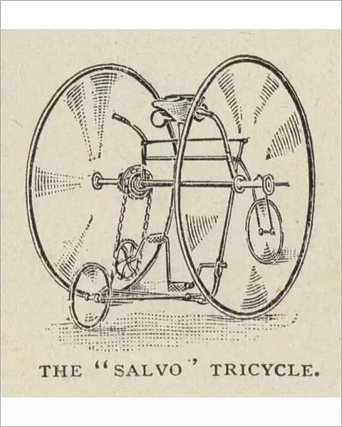 The 'Salvo'tricycle (engraving)