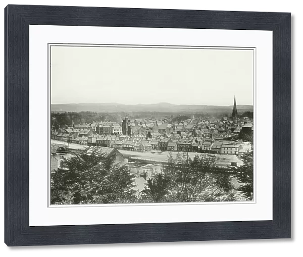 Dumfries from Observatory (b  /  w photo)