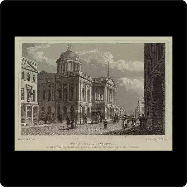 Town Hall, Liverpool (engraving)