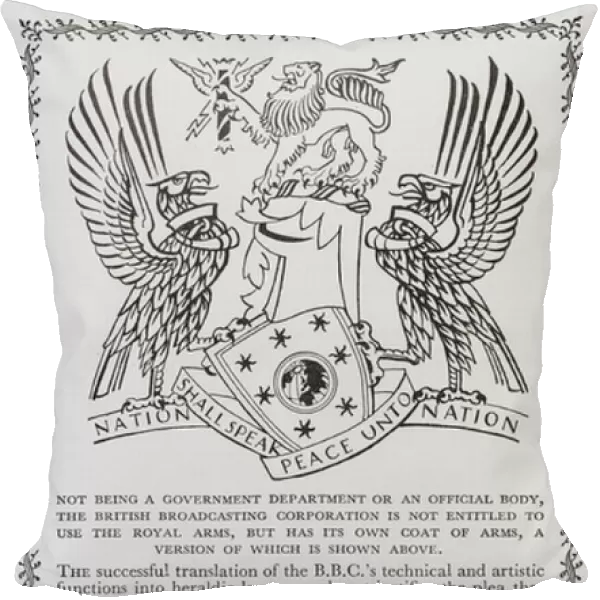 Arms of the BBC (litho)