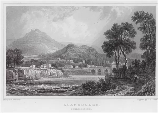 Llangollen, Denbighshire (engraving)