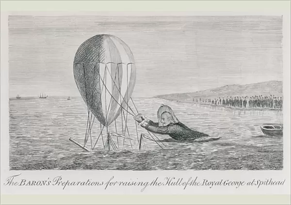 IIlustration for the Adventures of Baron Munchausen (engraving)