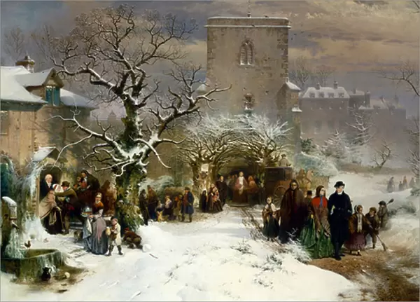 Christmas Day, 1857 (oil on canvas)