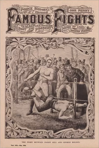 The fight between Paddy Gill and George Holden (litho)