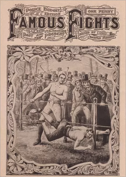 The fight between Paddy Gill and George Holden (litho)