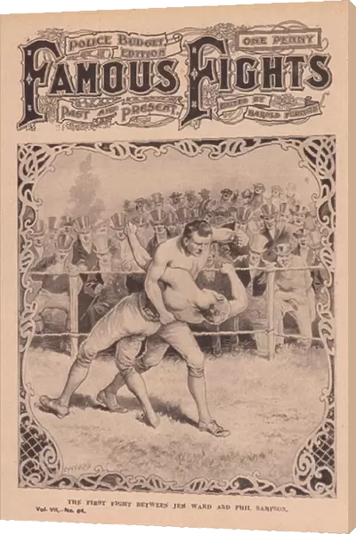 The first fight between Jem Ward and Phil Sampson (litho)