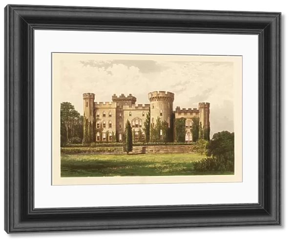 Cholmondeley Castle, Cheshire, England. 1880 (engraving)