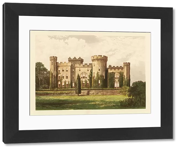 Cholmondeley Castle, Cheshire, England. 1880 (engraving)