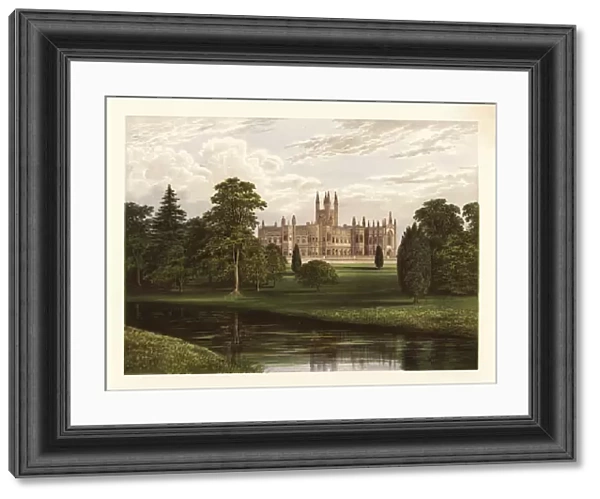 Toddington Manor, Gloucestershire, England. 1880 (engraving)