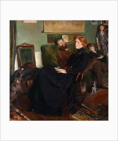 Daniel, Marianne, Francois and Leon Halevy, 1910 (oil on canvas)