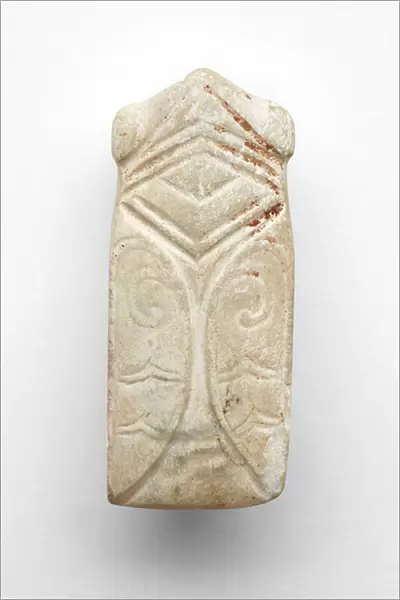 Pendant in the form of a cicada, c. 1300-c. 1050 BC (jade, nephrite)