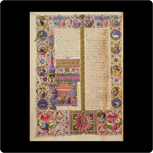 Fol. 26v The Book of Exodus, from the Borso d Este Bible. Vol 1 (vellum)