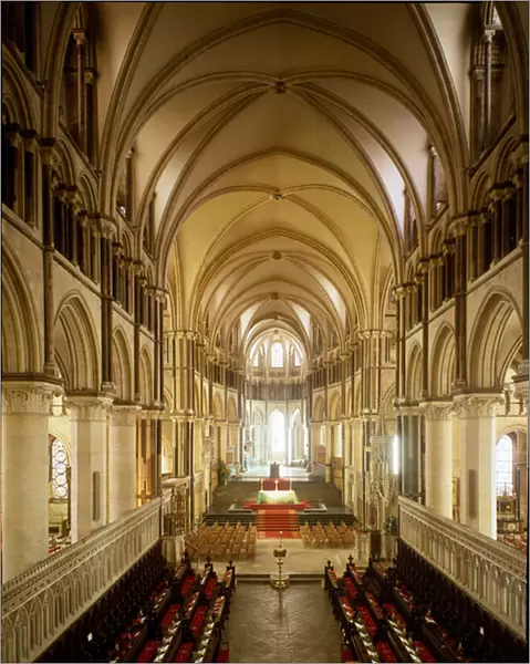 View of the choir, 12th century (photography)