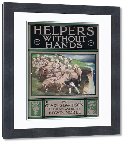 Fron cover of Helpers Without Hands by Gladys Davidson, published in 1919 (colour litho)