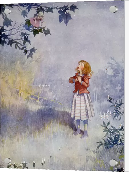 The Little Maid Could Not Reach up to the Doll, from What the Moon Saw in an edition of Fairy Tales by Hans Christian Andersen (1805-75) 1920 (w  /  c on paper)