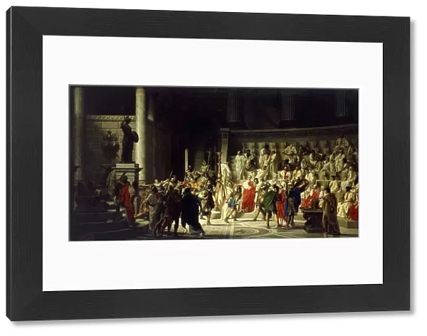 The Last Senate of Julius Caesar, 1867 (oil on canvas)
