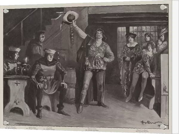 The New Romantic Play, 'If I Were King, 'at the St Jamess Theatre, 30 August (engraving)