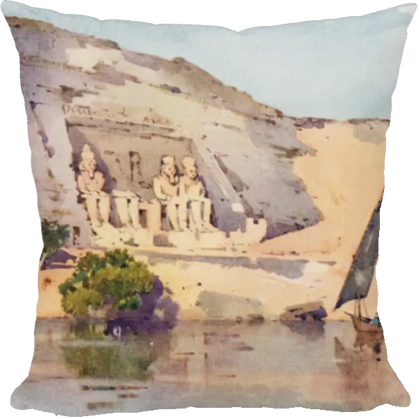 Abu Simbel (colour litho)