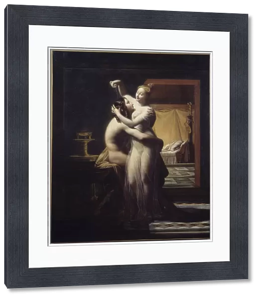 Hero and Leandre Lovers Hero and Leandre, legendary couple. Painting by Pierre Claude Delorme (1783-1859) 19th century Brest, Musee des Beaux Arts