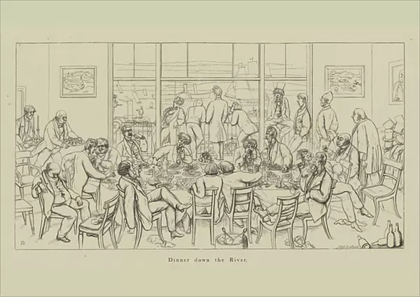 Dinner down the River (engraving)