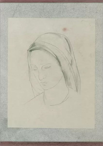 Study for St Martin altarpiece, c. 1928 (pencil on paper)