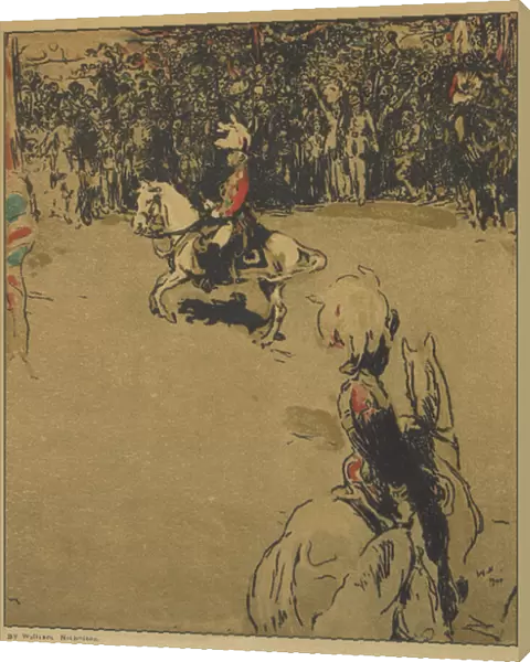 Lord Roberts on Horseback, 1900 (colour litho)