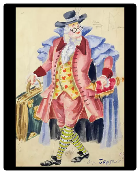 Costume design for Mozarts The Marriage of Figaro, 1936 (watercolour and gouache on paper)