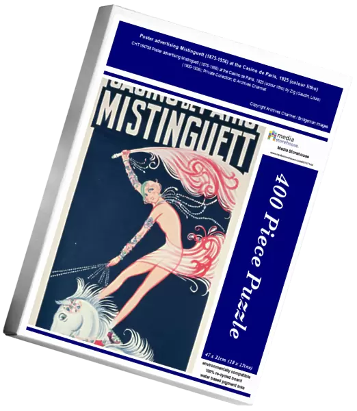 Poster advertising Mistinguett (1875-1956) at the Casino de Paris, 1925 (colour litho)