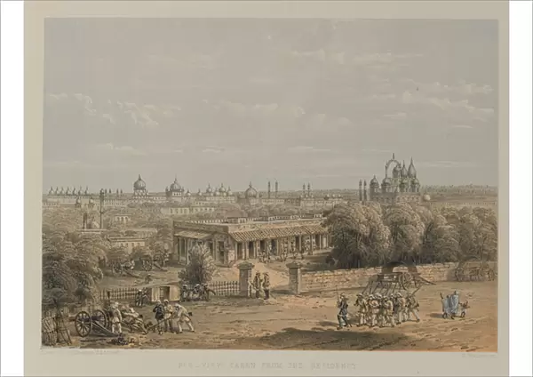 View taken from the Residency, 1858 circa (litho)