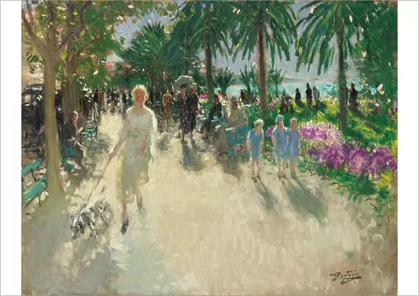 La Croisette, Cannes (oil on canvas)