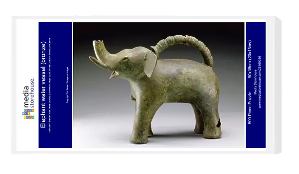 Elephant water vessel (bronze)