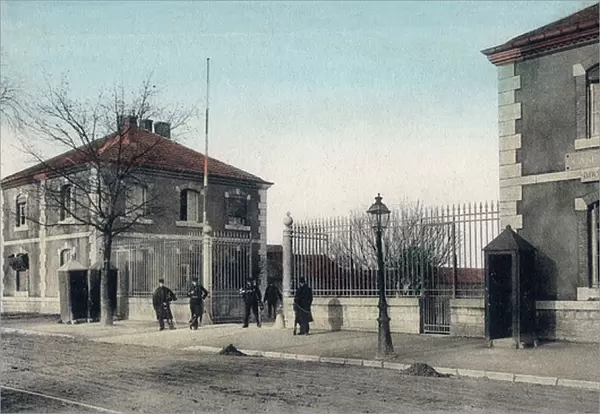 Postcard depicting the Barracks at Besancon, c. 1900 (colour litho)