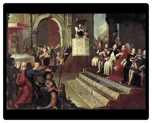 Saint Vincent Ferrer during the 1412 Compromise of Caspe, 18th century (painting)