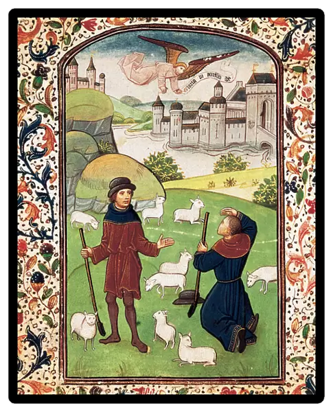 Annunciation made to the shepherds (miniature)