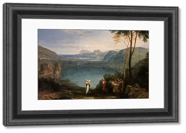 The Lake of Avernus, Aeneas, the Cumaean Sybil, detail, 1814-15 (oil on canvas)