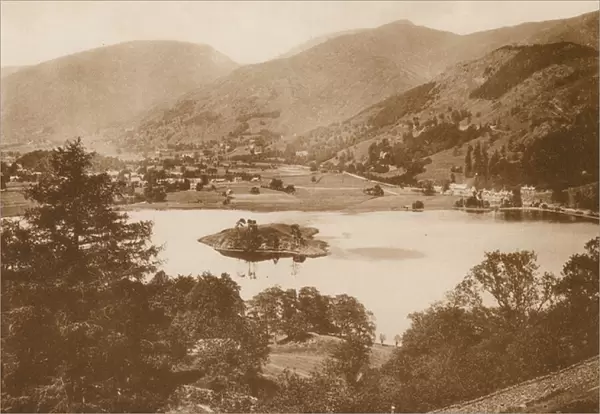 Grasmere, from Hunting Stile (b  /  w photo)