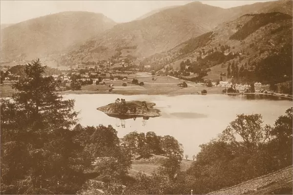 Grasmere, from Hunting Stile (b  /  w photo)