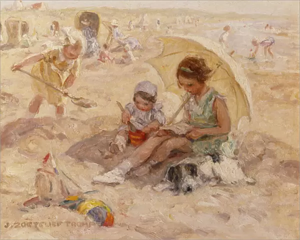 Beach Pleasure (oil on canvas)