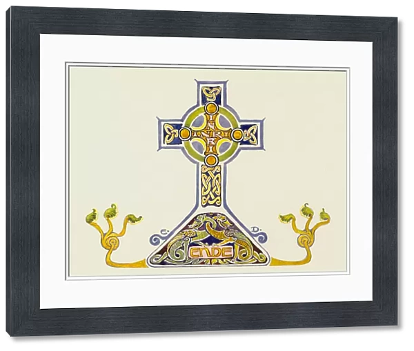 Crucifix (colour litho)