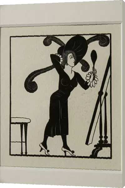 Dress, 1920 (woodcut)