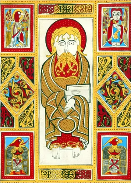 illustration from the The Book of Kells, 800 (illumination)