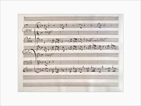 Page of musical score of Semiramide riconosciuta by Hasse (1747)