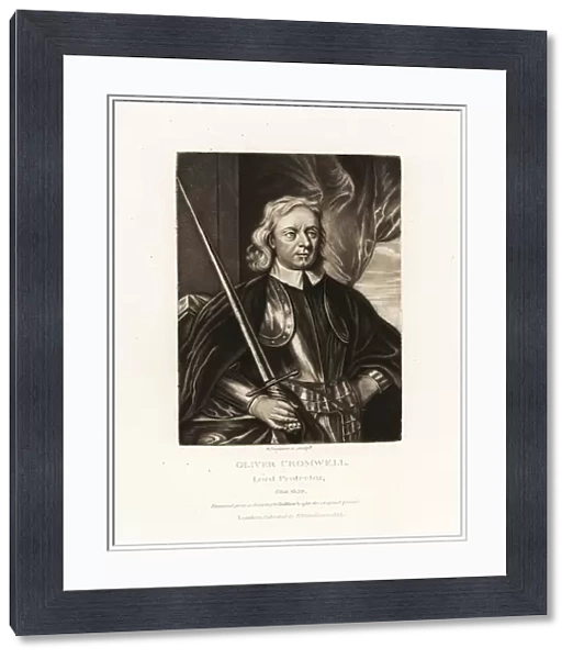 Oliver Cromwell, English general and statesman. 1814 (engraving)