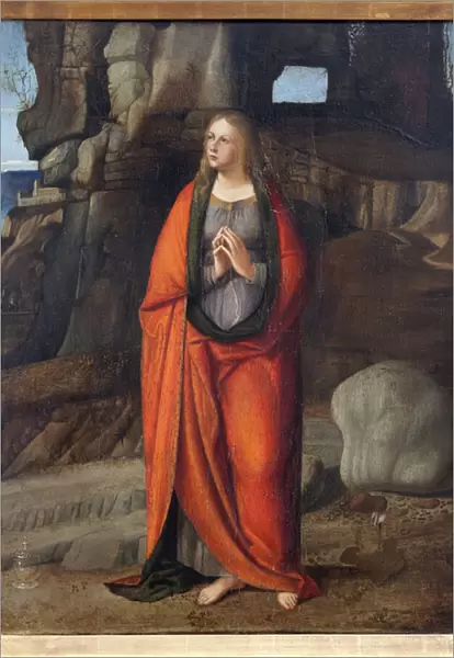 Saint Madeleine penitente, Painting by Marco Basaiti (ca. 1470-after 1530). Photography, KIM Youngtae, Lyon, Musee des Beaux Arts de Lyon